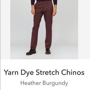 Yarn dye stretch Chinos, 32 x 30, Athletic Fit